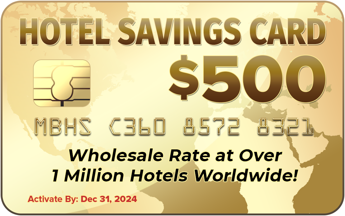 $500 Hotel Voucher Savings Card